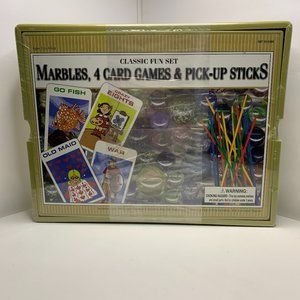 Target Classic Fun Set - Marbles, Card Games, Pick Up Sticks Games New
